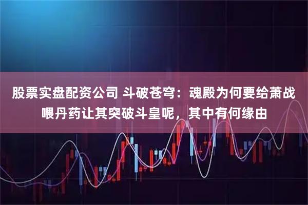 股票实盘配资公司 斗破苍穹：魂殿为何要给萧战喂丹药让其突破斗皇呢，其中有何缘由